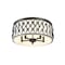 Z-Lite Harden Flush mount, 5-Light, 20.25 In.W x 8.25 In.H, Matte Black/White 1948F20-MB - alternate 4